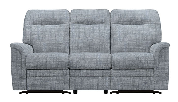Parker Knoll Hudson 3 Seater Power Plus Recliner in Dash Blue Fabric